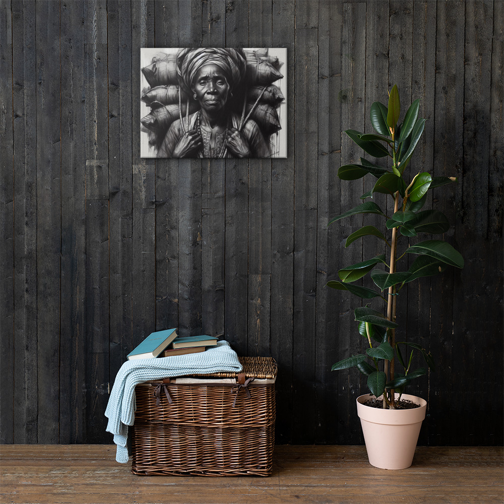 The Weight I Wear With Pride Canvas — Canvas Art Print