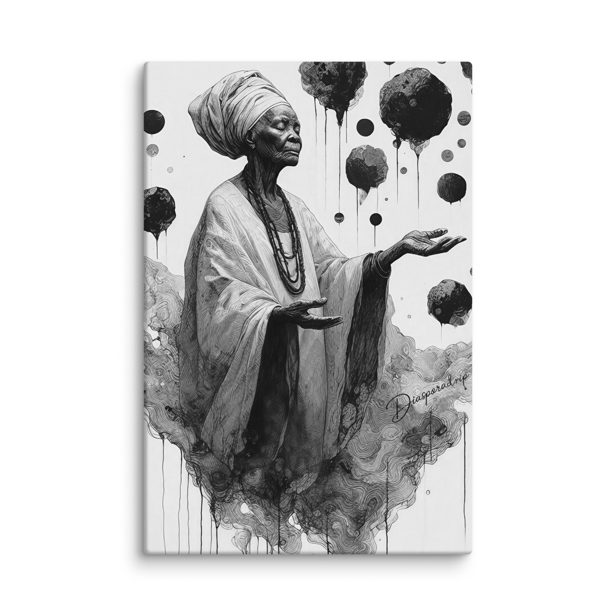 Her Silence Knows the Way — Canvas Art Print