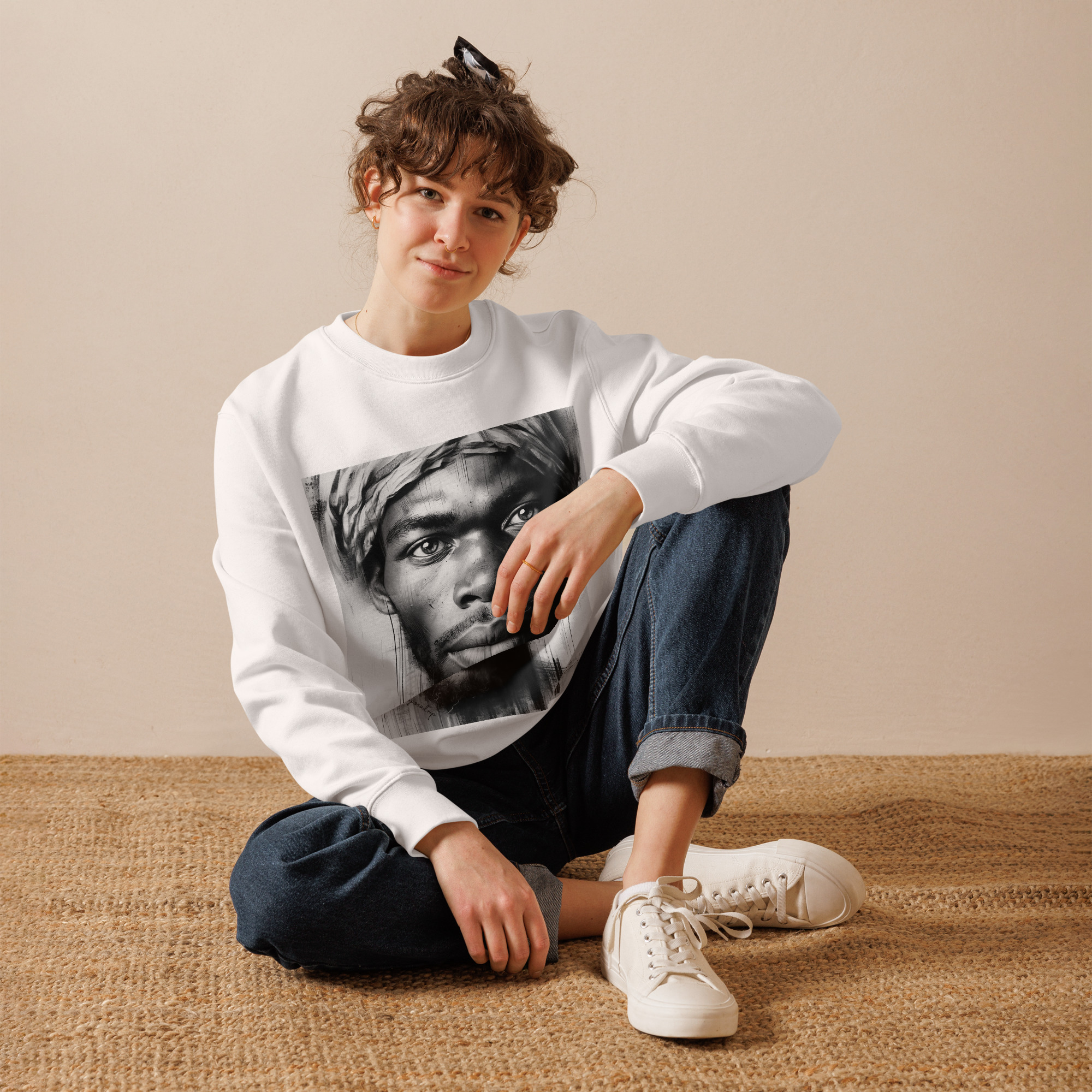 EYES THAT REMEMBER THE JOURNEY — Unisex Eco Sweatshirt (Stanley/Stella STSU178)