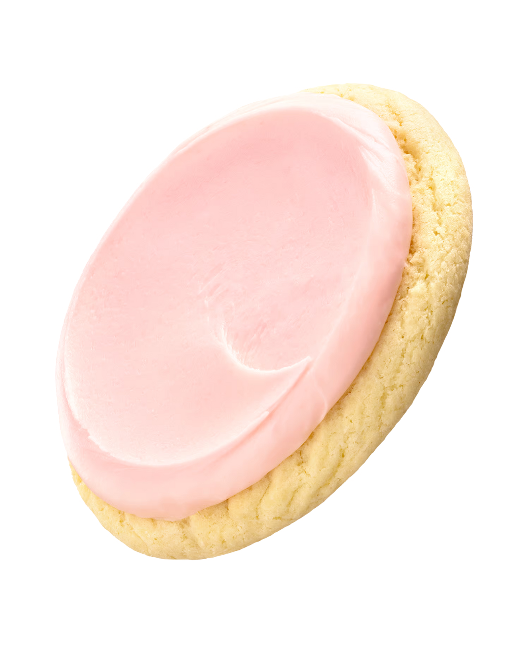 Galleta de azúcar rosa