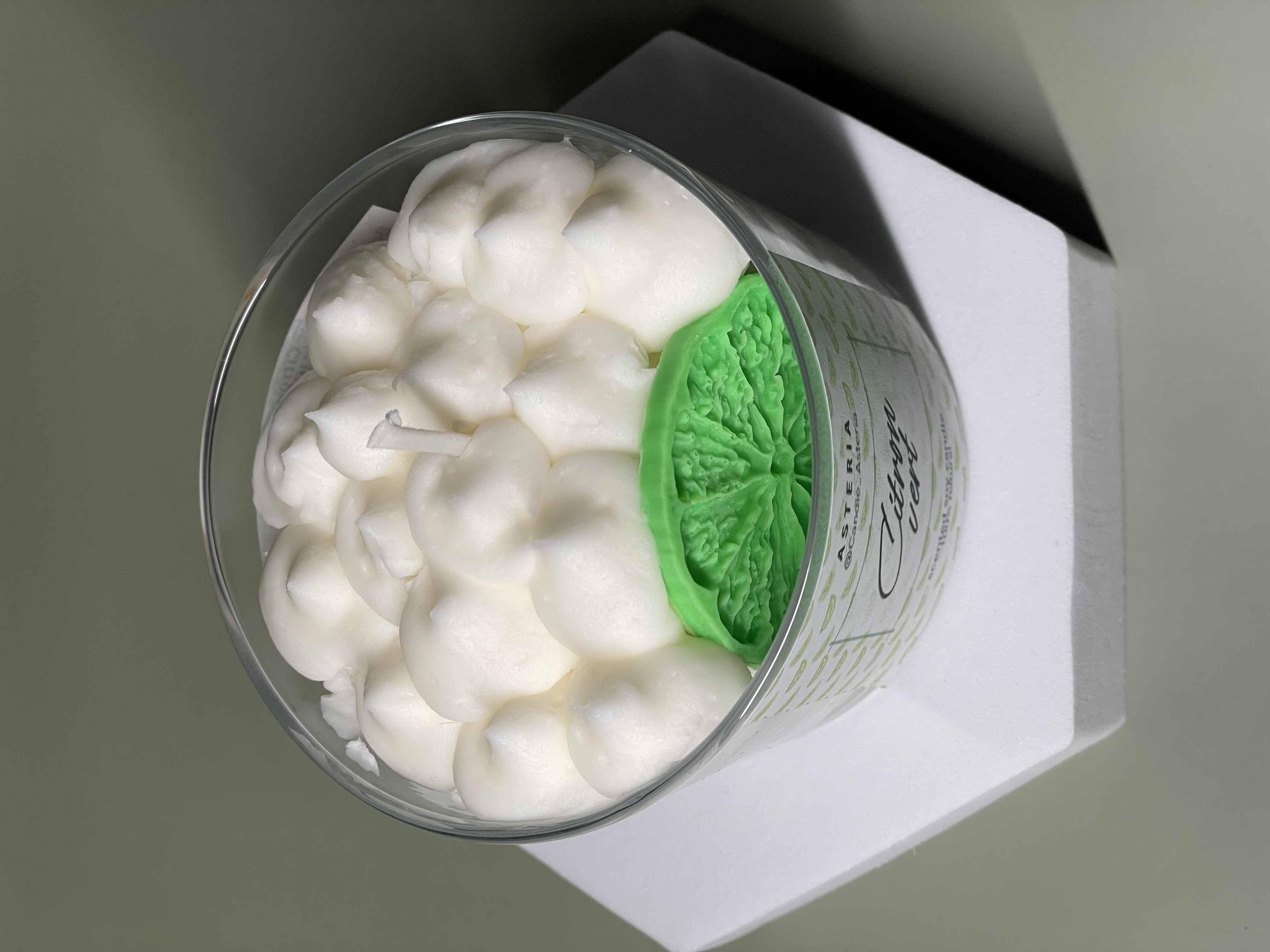 Bougie citron vert