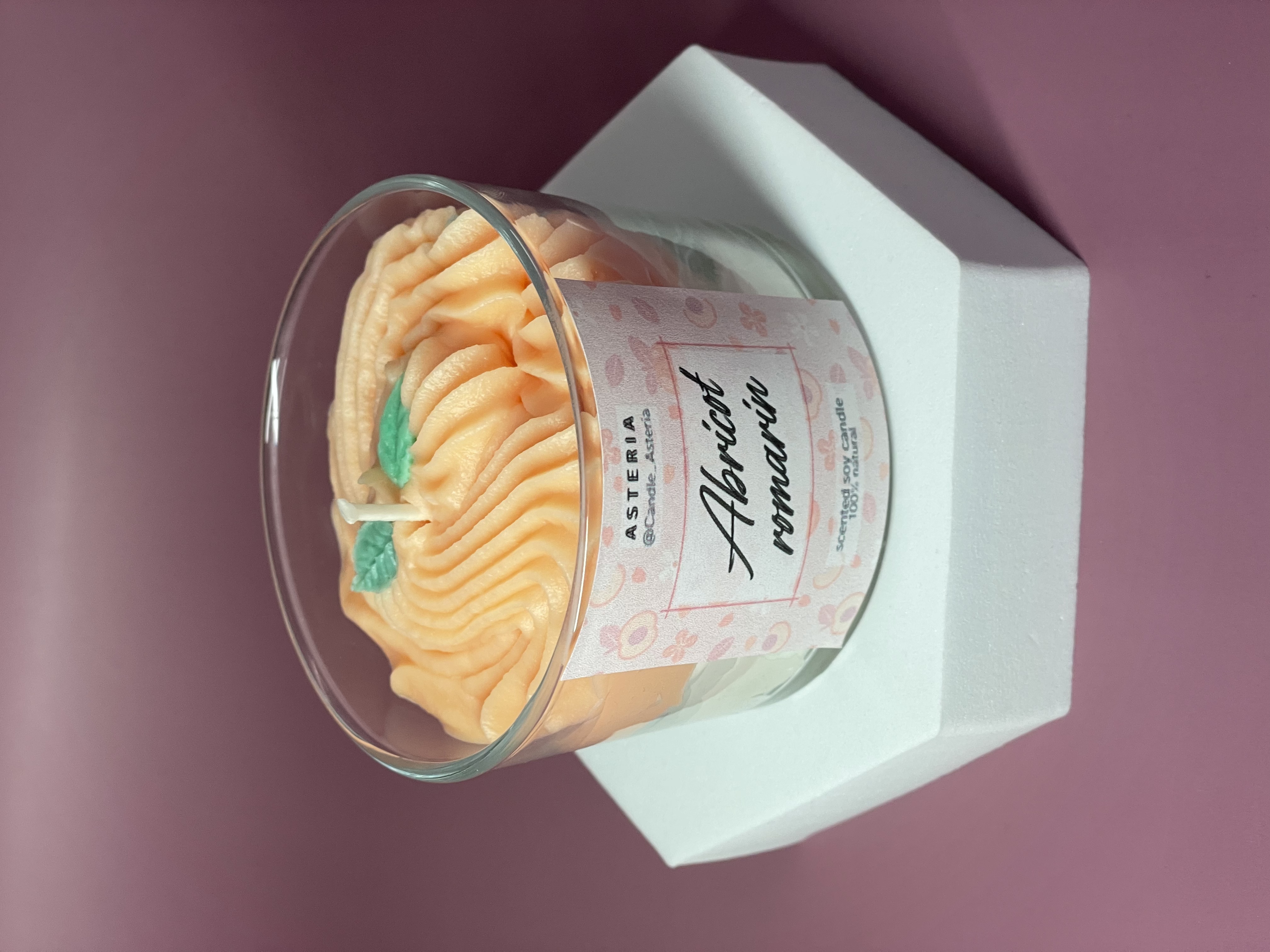 Bougie Abricot - Romarin 