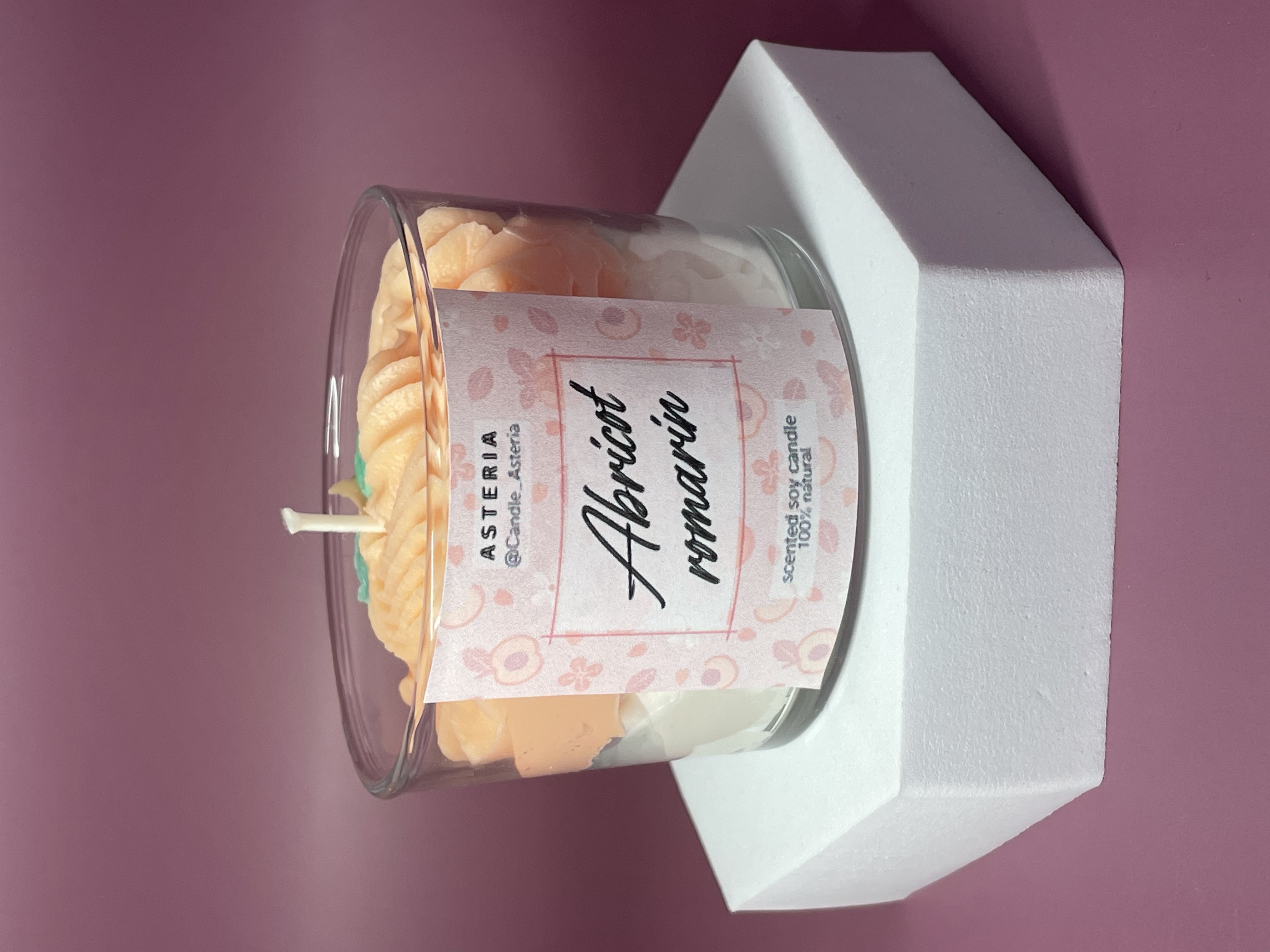 Bougie Abricot - Romarin 