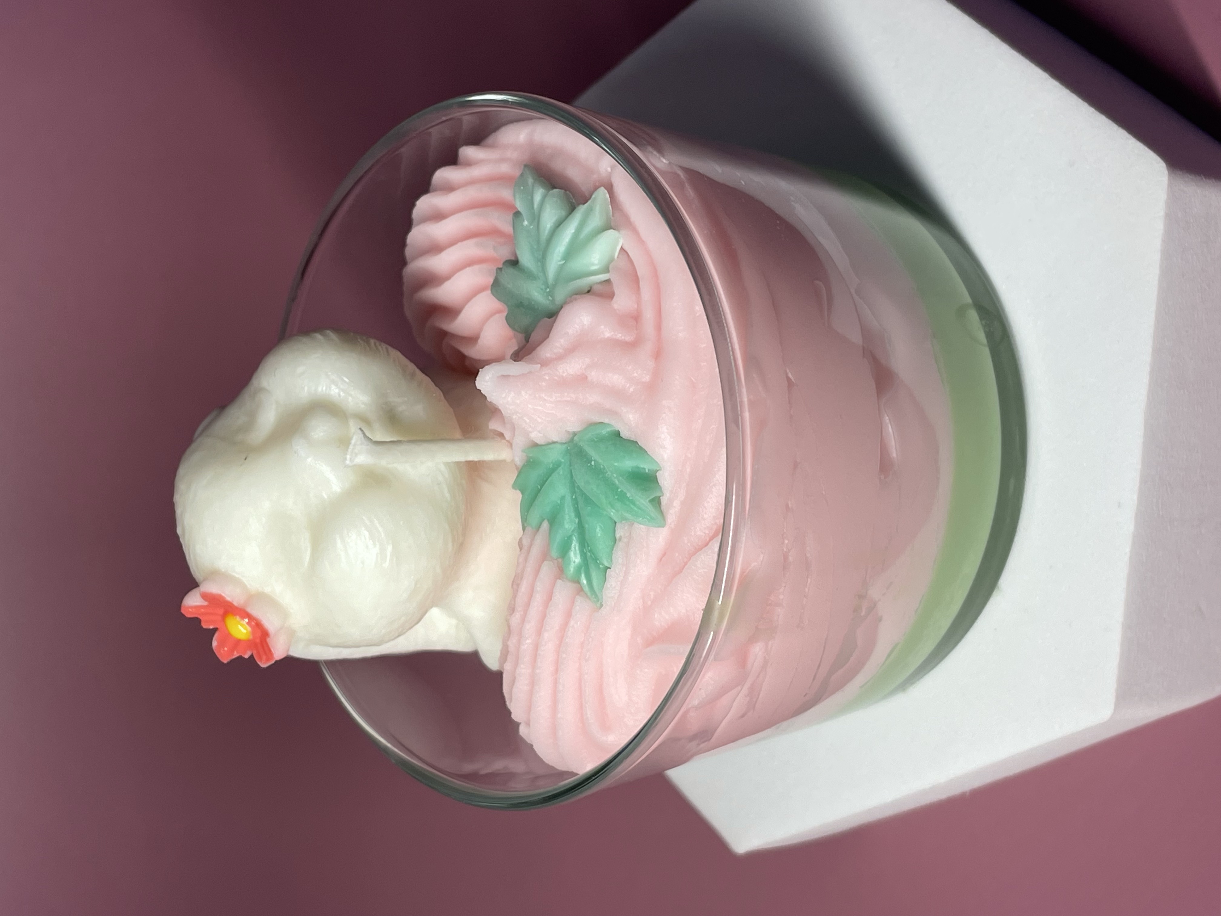 Bougie édition pâques - fleurie 