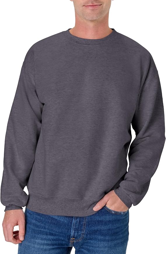 Hanes mens Ultimate Sweatshirt, Heavyweight Fleece Sweatshirt, Crewneck Pullover for Men