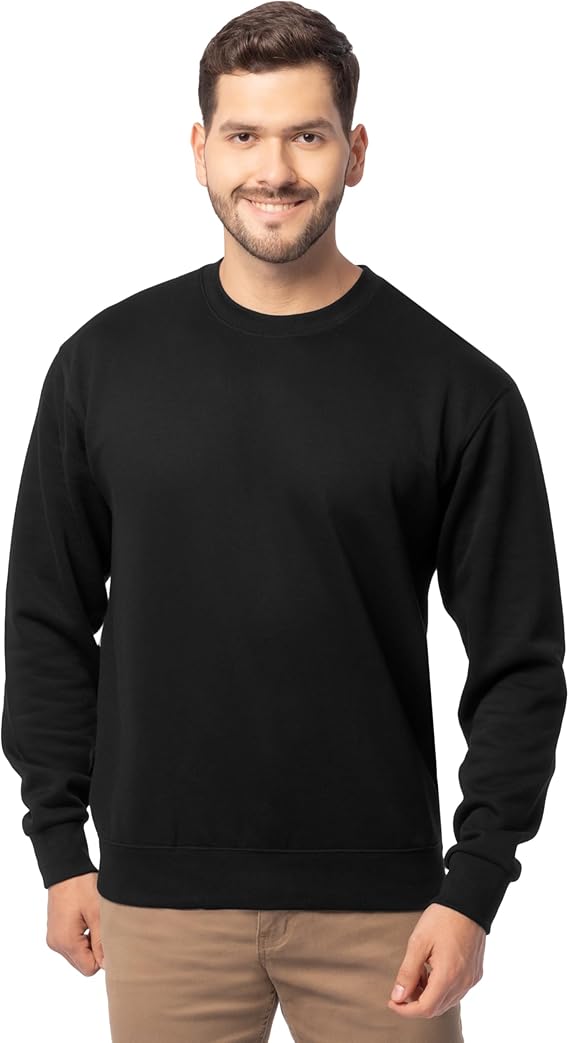 Fruit of the Loom Men's Eversoft Fleece Crewneck Sweatshirts, Moisture Wicking & Breathable, Sizes S-4x
