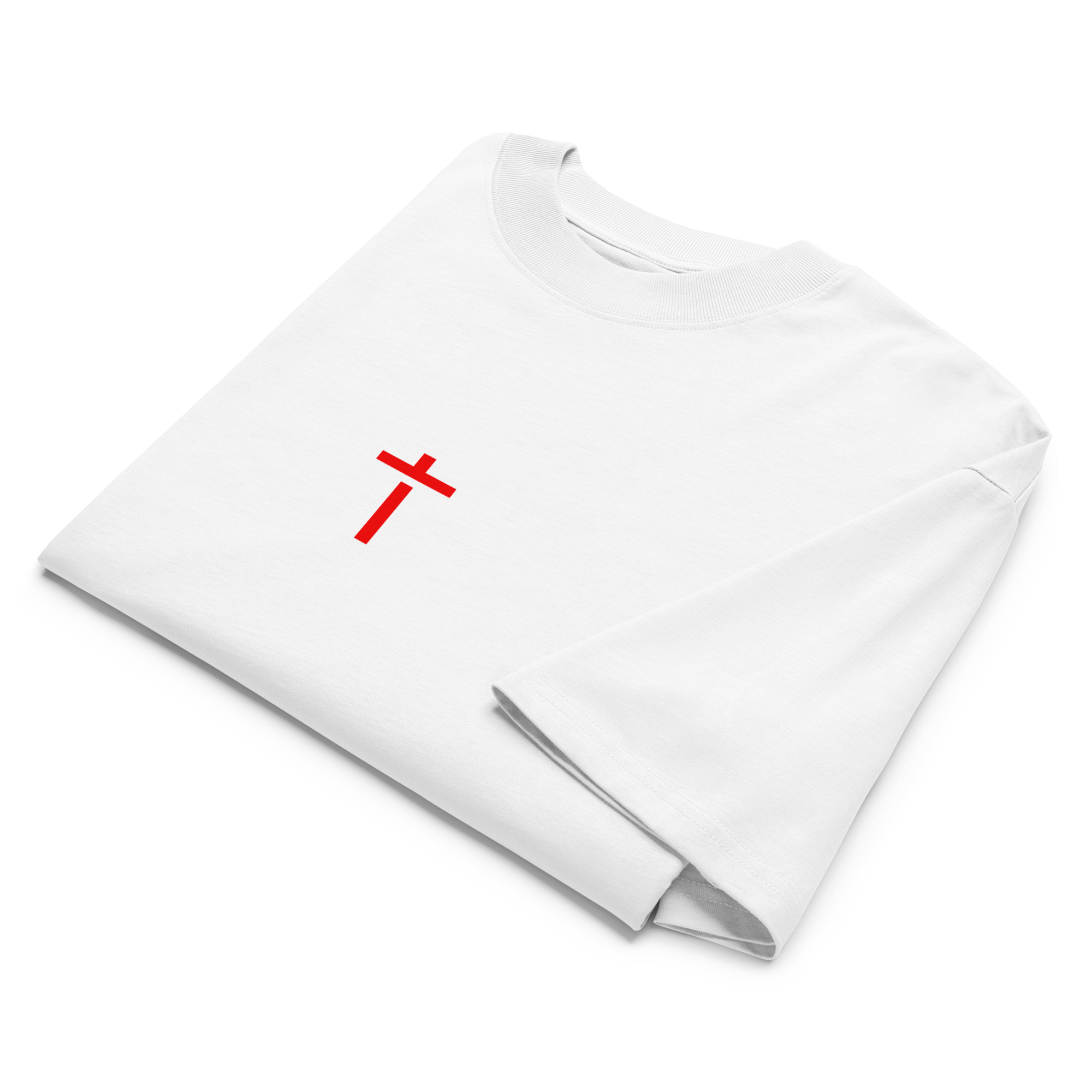 T-Shirt Oversized Unissexo – João 15:13 | Branca