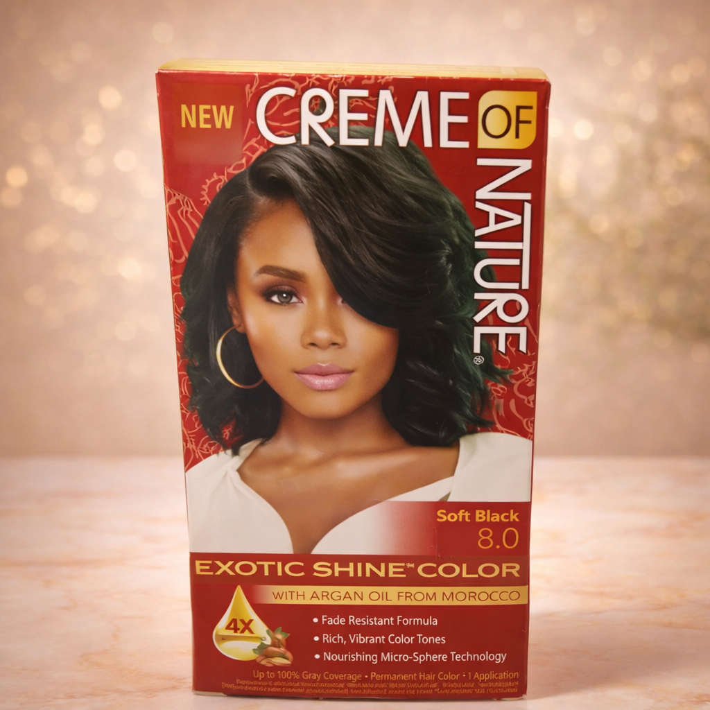 Creme of Nature Exotic Shine Color 8.0 Soft Black
