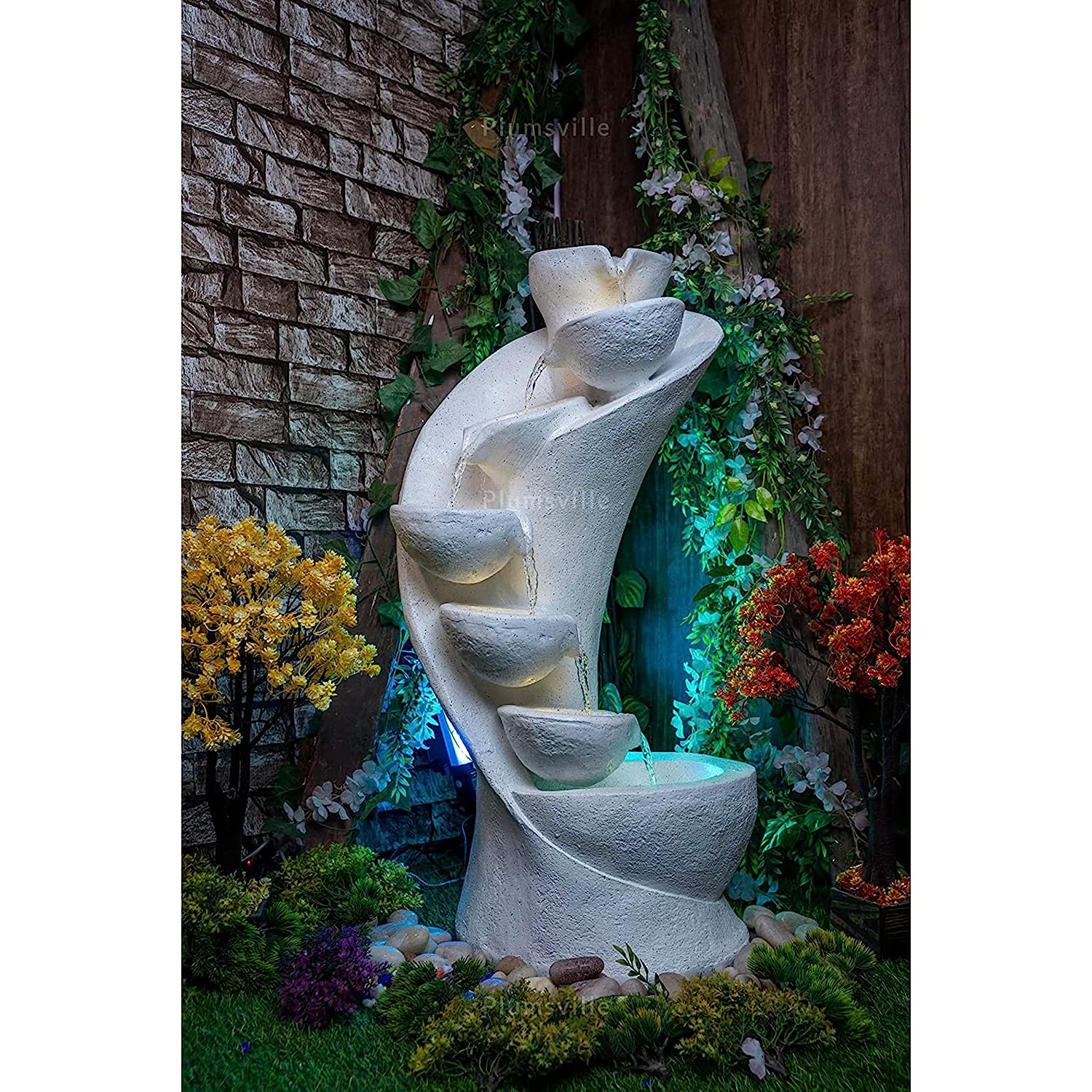 Modern Cascading Garden Fountain