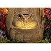 Beige Indoor Fountain Outdoor Fountain with Led Lights for Home Decor and Office Decoration Or Gifting/Anniversary