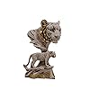  Collection Tiger Statue Mother Baby Mumma Child Decorative Showpiece Gift Item for Home Hotel Office Room Decor Polyresin Multicolor