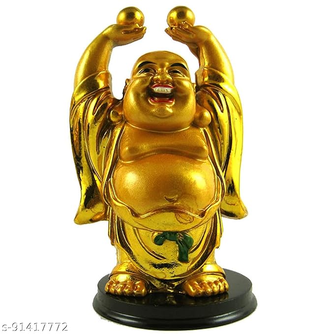 Buddha Idol Sculpture Decorative Statue Figurine Showpiece for Pooja Room Temple Shelf Showcase Table Home Decoration and House Warming