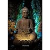 Lotus Buddha Water Fountain for Home, Office, Garden Beige Color Large Water Fountain Items for Living Room (Model 14)
