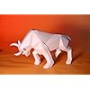 Charging Bull Wild Animal Cub Vintage Hand Painted Showpiece Sculpture Diwali Decoration Items Home Living Room Table for Corporate Family Friends