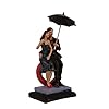 Love Couple Showpiece Statue Sitting on Love Symbol for Home Decor, Engagement and Valentine Day Gift