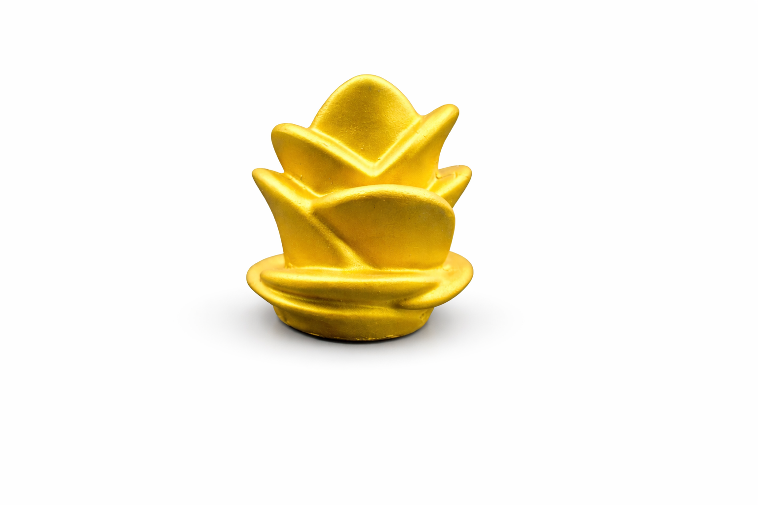 Elegant Golden Ganesh Lotus Design Showpiece Polyresin Idol for Gifting & Decor