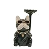 Collection Dog Showpiece with Platter Statue Showpiece Gift Sculpture Animal Figurine Home Decor Office Decor Multicolor Polyresin Pack of 1