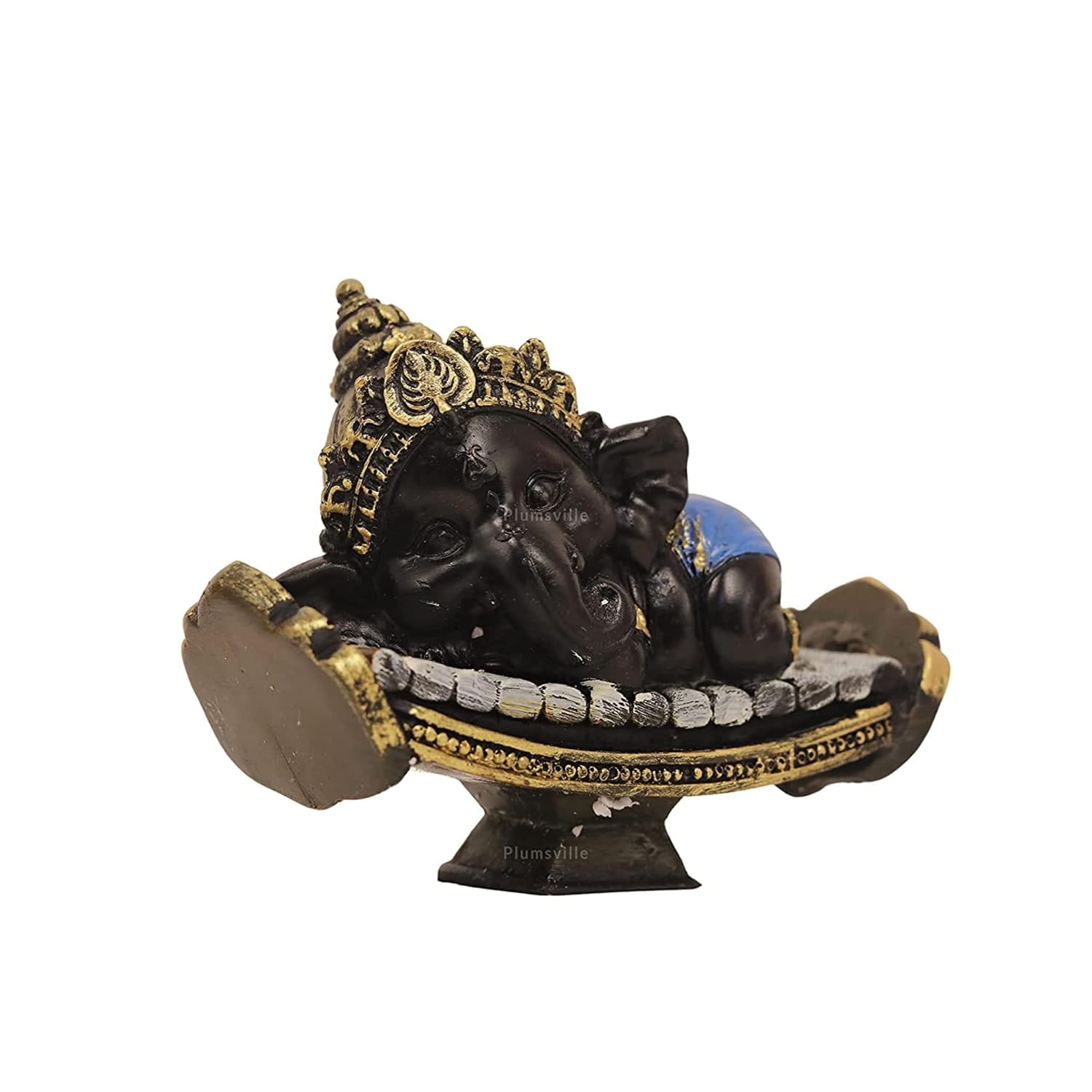 Lord Ganesha Idols for Home Decor, Ganesh ji Sleeping on Safa with Pillow, Gannu Giving Blessing Statue, Beautiful Ganesh Decorative Showpiece