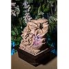 Polyresin Table Top Indoor Water Fall Fountain with LED Lights Home Decor Decoration Gift Gifting Beige