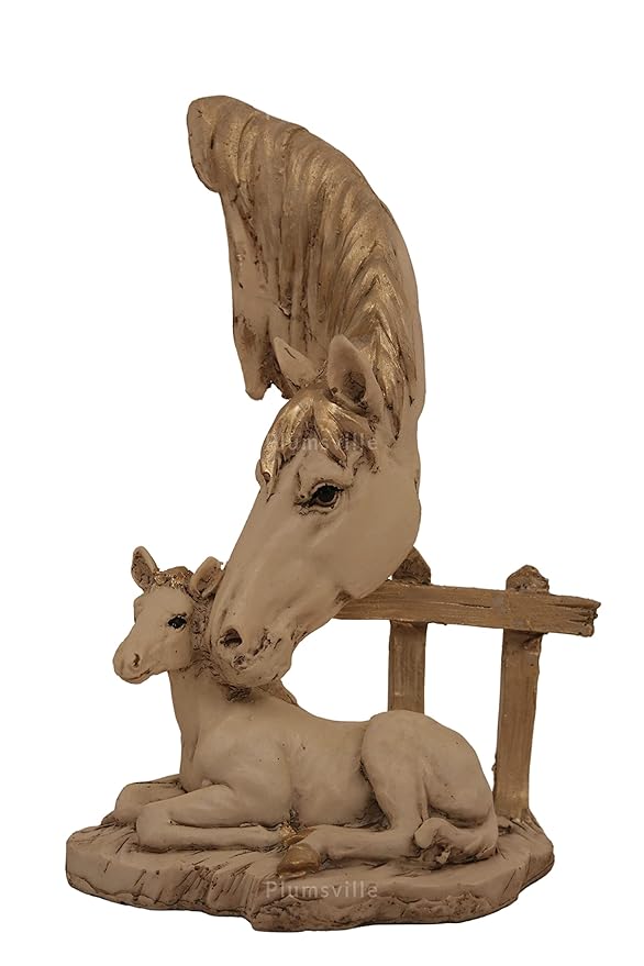 Horse Showpiece with Baby for Home Decor Showpiece Horse Statue for Living Room Decor