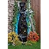 Magnum Lamp Water Fountain Nature Show Piece for Home Decorative for Drawing Room Living Room Waterfall Decorative Item for Home, Office, Garden Black Color XL