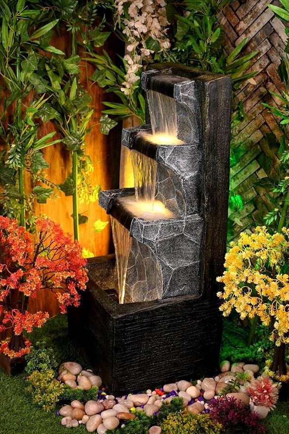 Wall Back Water Fountain for Indoor and Outdoor by Plumsville