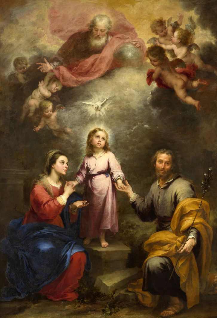 Sagrada Família – Santíssima Trindade de  Bartolomé Esteban Murillo