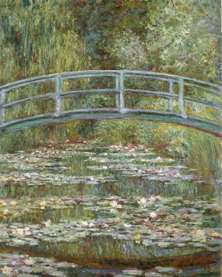 Ponte Sobre o Lago de Lírios D’água de Claude Monet
