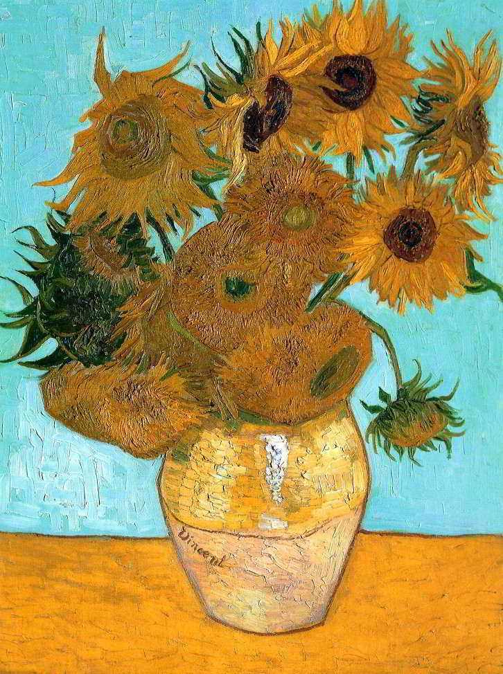 12 Girassóis de Vincent van Gogh