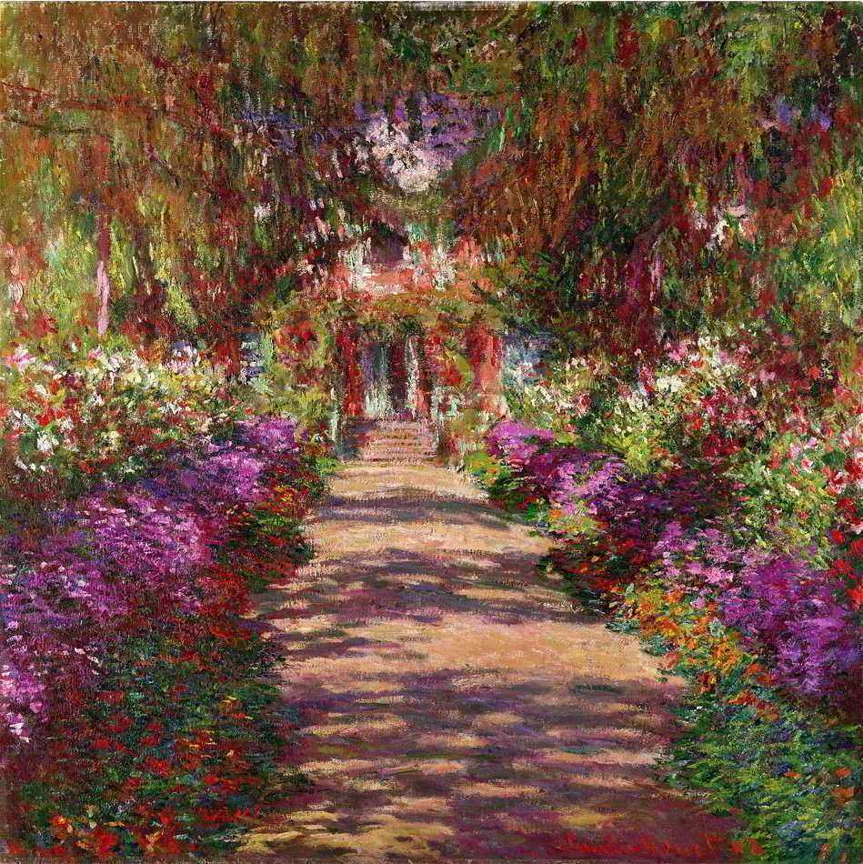 O Caminho do Jardim de Monet de Claude Monet