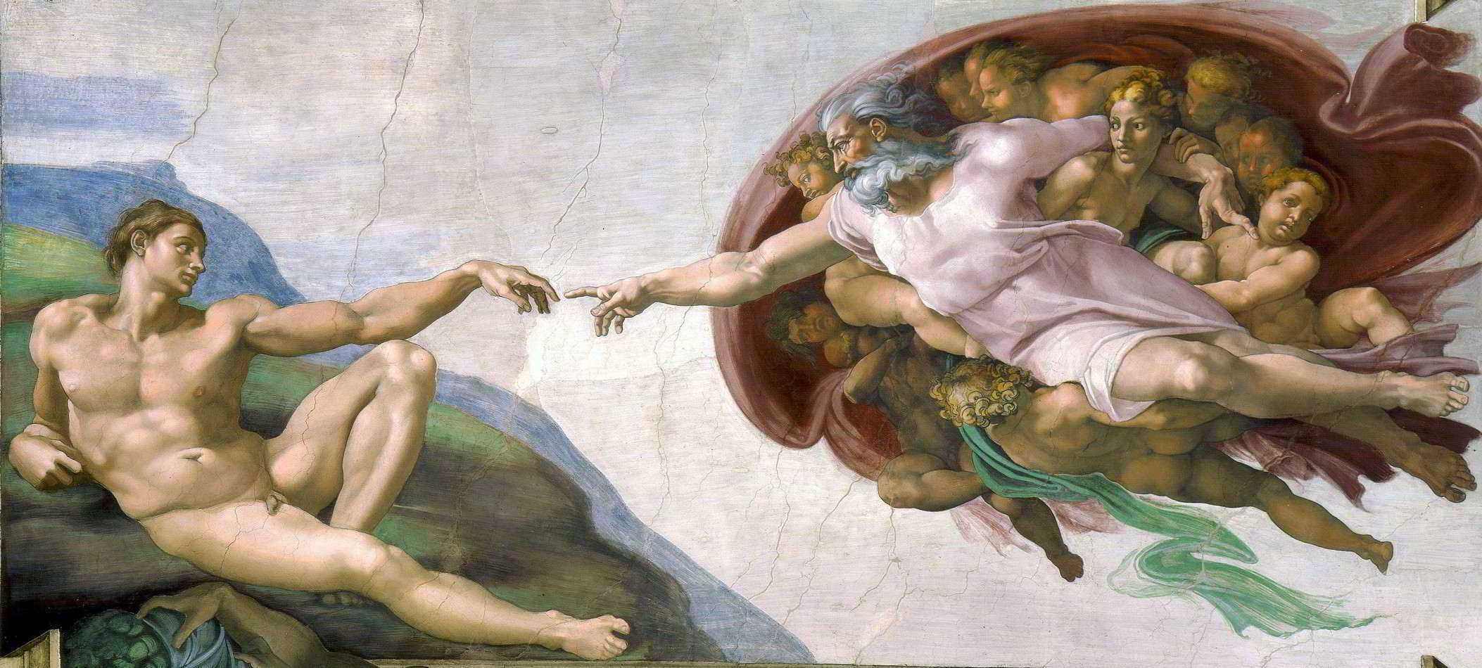 A Criação de Adão de Michelangelo