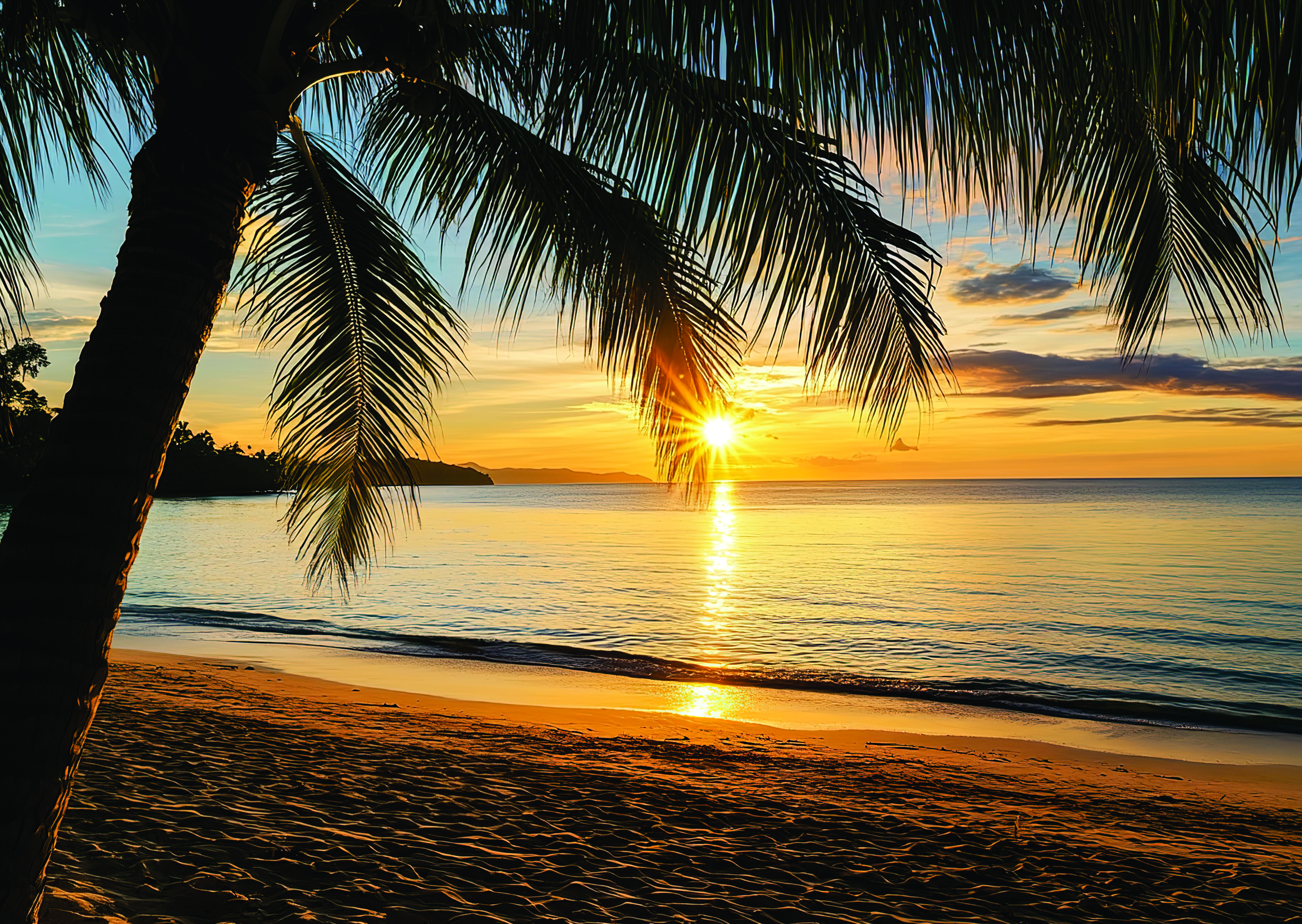 Pôr do sol na praia 4