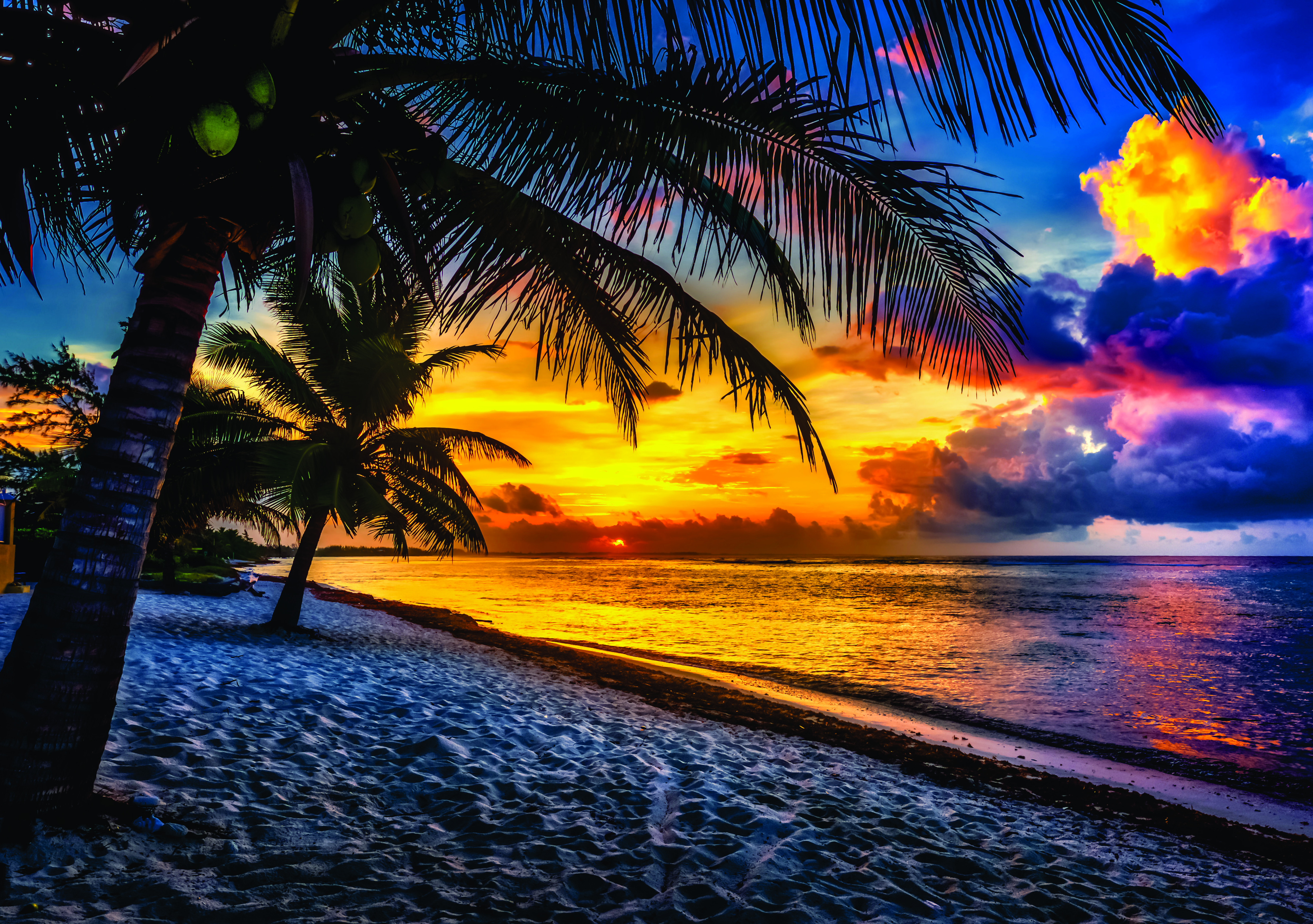 Pôr do sol na praia