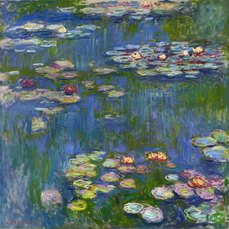 Lírios D’água (1916) de Claude Monet