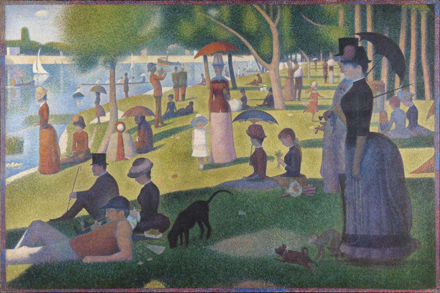 Tarde de Domingo na Ilha de Grande Jatte de Georges Seurat