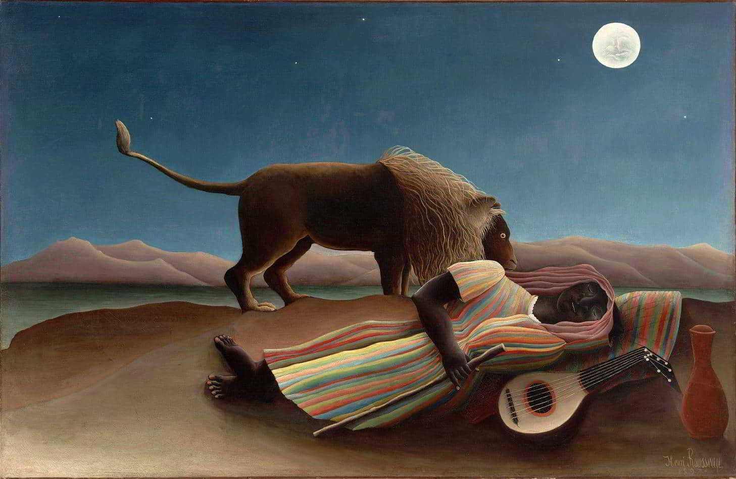 Cigana Adormecida de Henri Rousseau