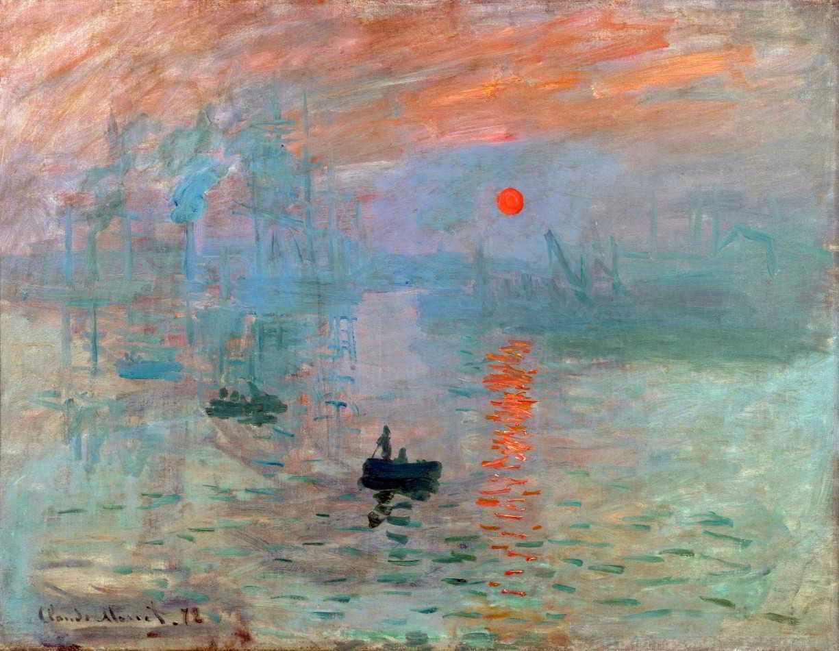 Impressão, Nascer do Sol de Claude Monet