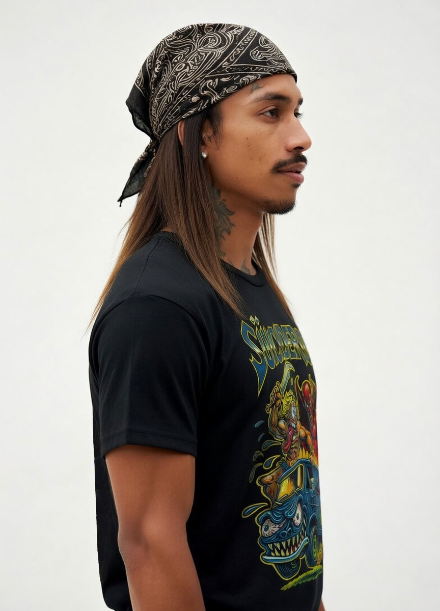 Vintage Warrior and Demon Chaos Van T-Shirt for Gearheads | SUICIDERIDE™ Hell Van Graphic Tee