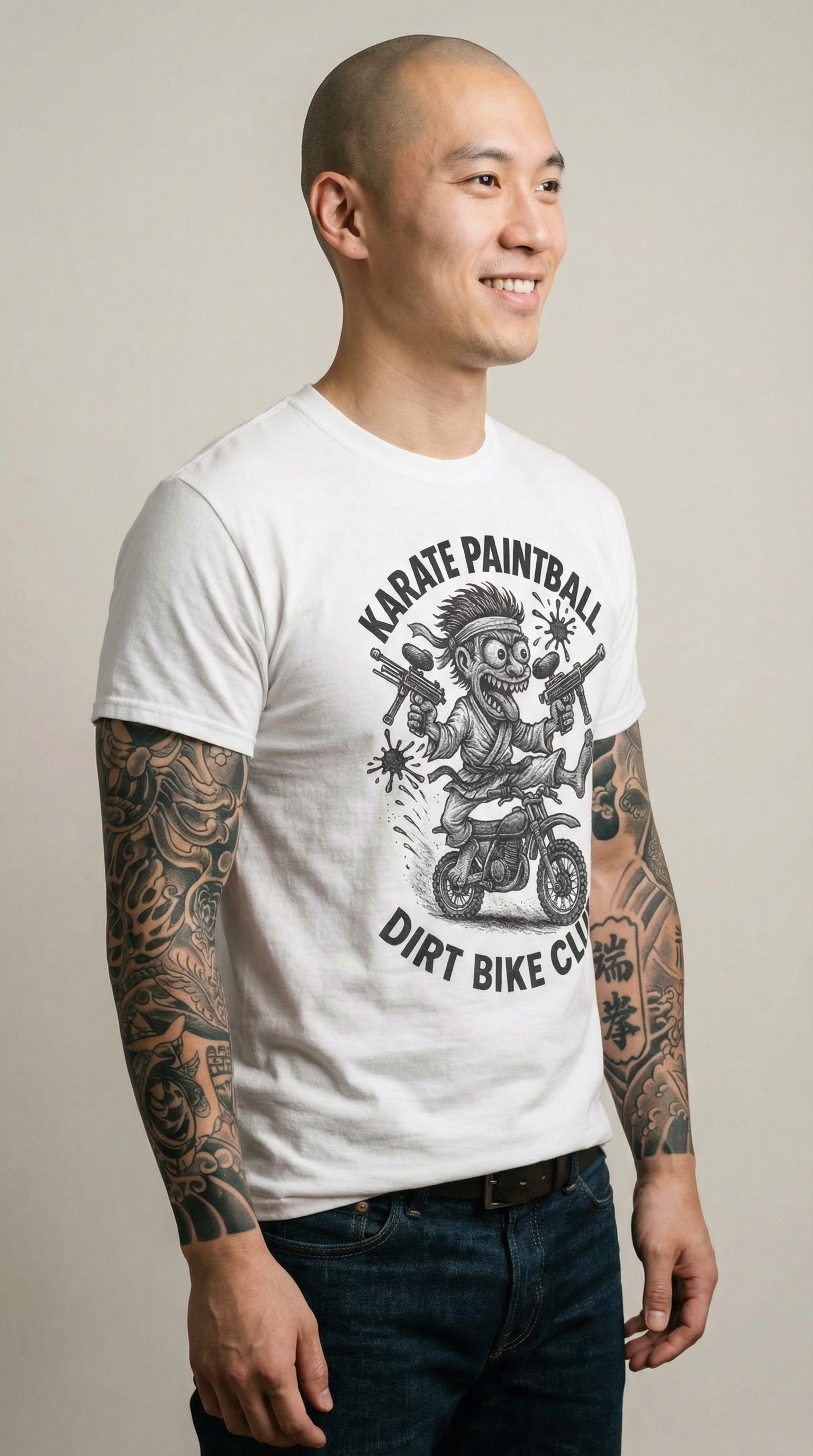Karate Paintball Dirt Bike Club T-Shirt | Extreme Sports & Adrenaline | SUICIDERIDE™ Graphic Tee 