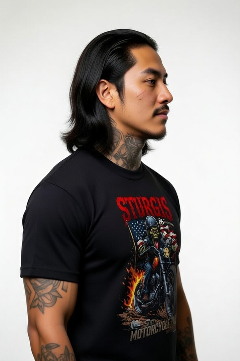 Sturgis 2026 86th Anniversary Motorcycle Rally Zombie Biker T-Shirt – Badass Black | SUICIDERIDE™ Biker Graphic Tee UNDEAD OUTLAW