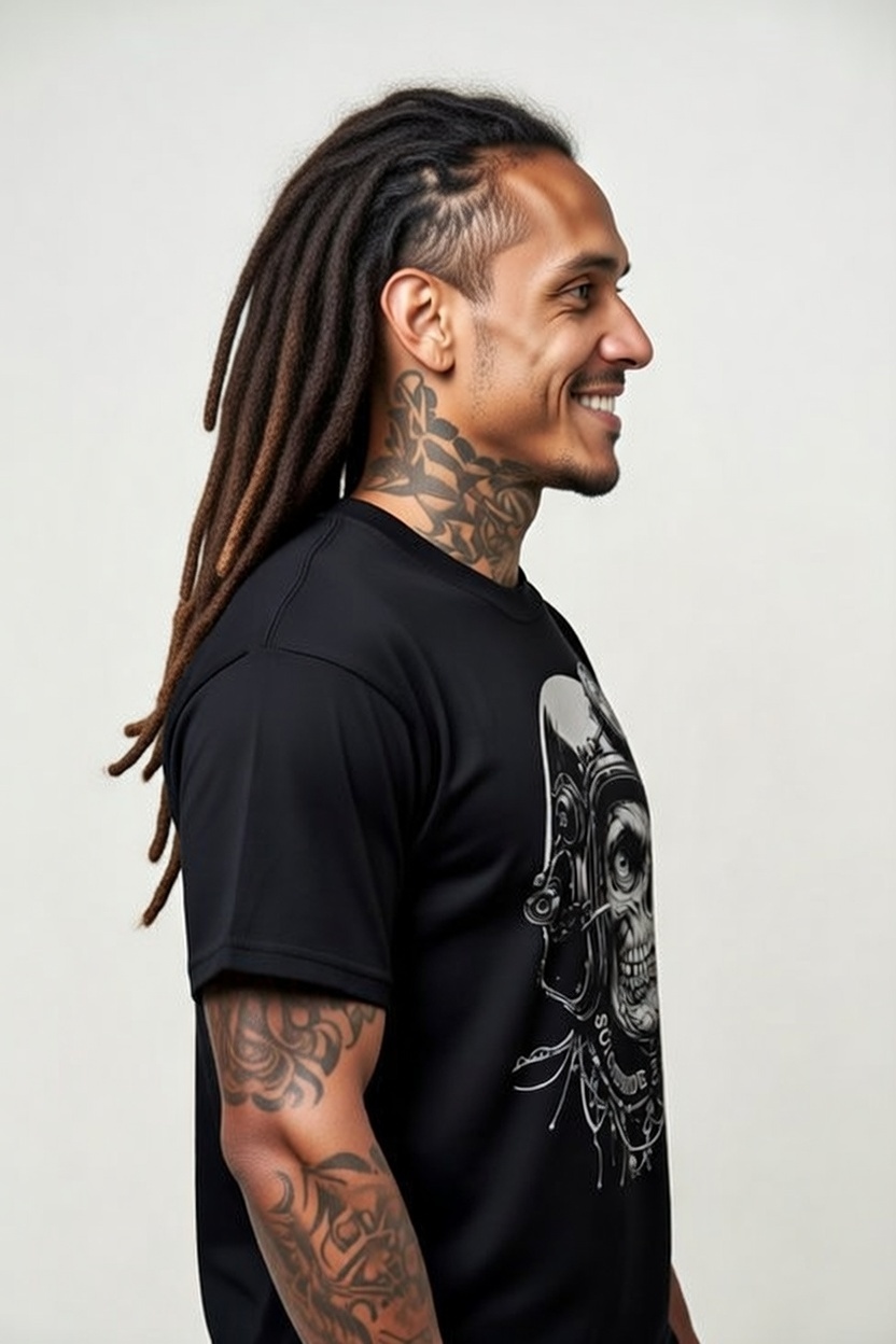 Zombie Skull Biker T-Shirt Undead Motorcycle Helmet Bikers & Horror Fans | SUICIDERIDE™ Biker Graphic Tee