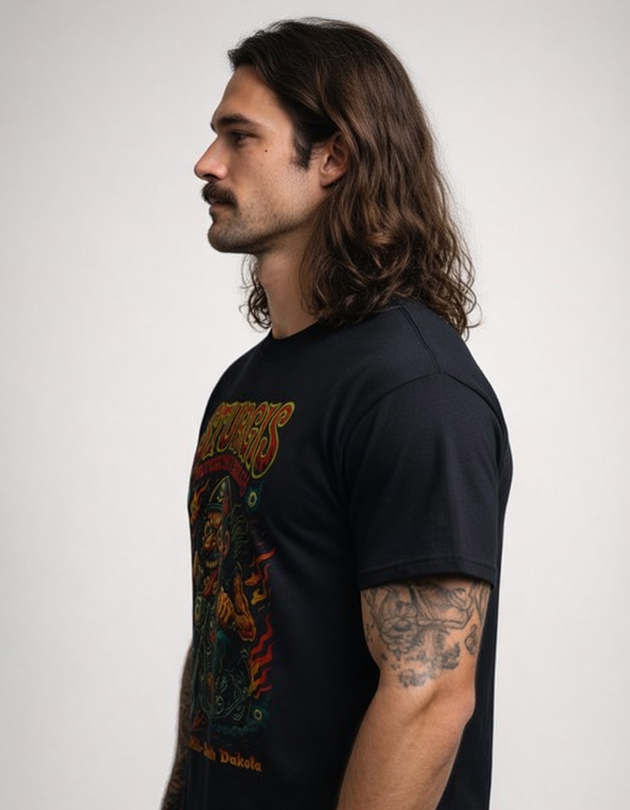 Psycho T-shirt Sturgis Motorcycle Rally - Edgy Black Hills | SUICIDERIDE™ Biker Graphic Tee