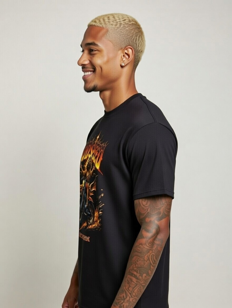 Godspeed Jesus Biker T-Shirt - Heavy Metal Messiah Motorcycle Ride or Die  | SUICIDERIDE™ Biker Graphic Tee