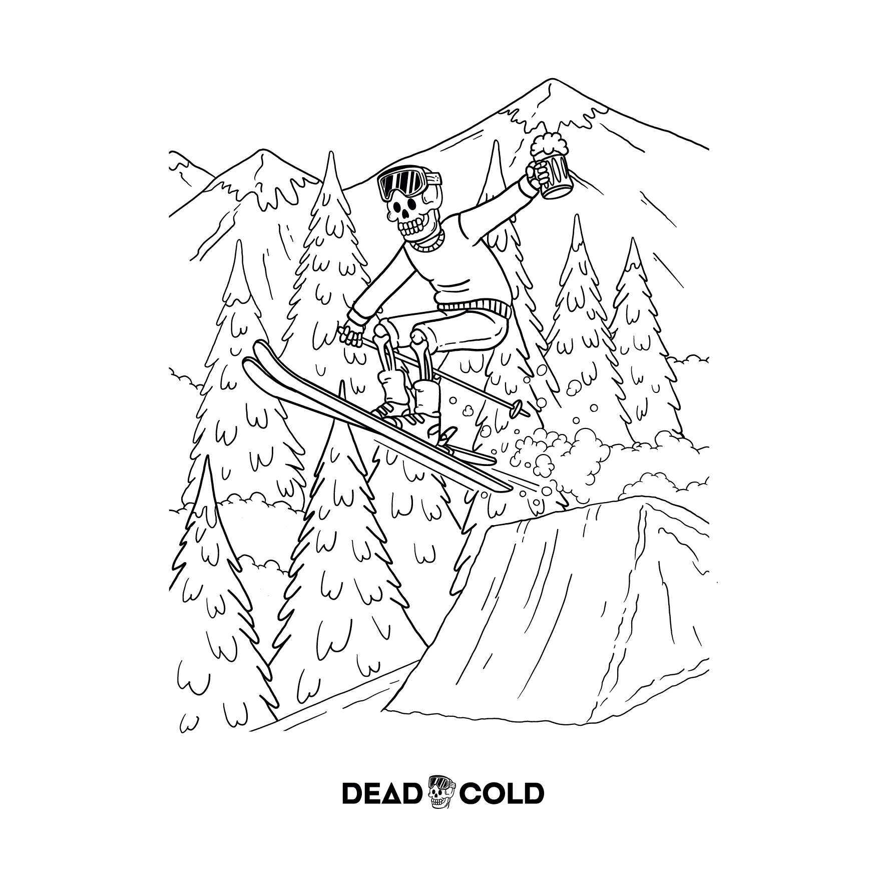 DeadCold Send It Hoodie - White