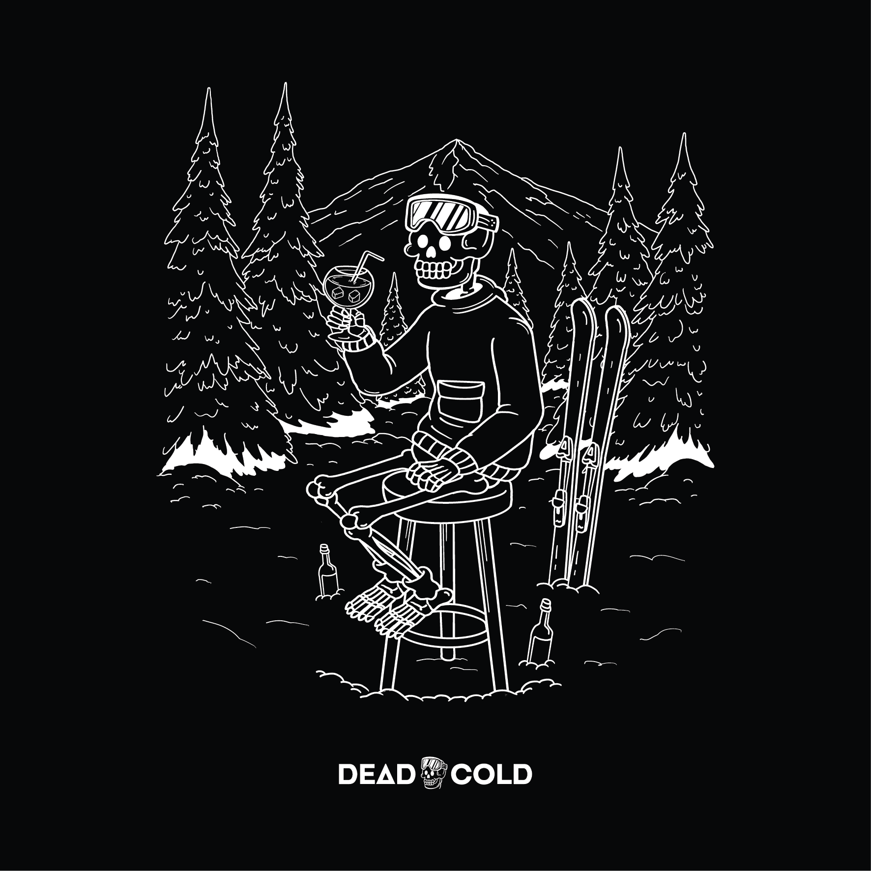 DeadCold Après Club Hoodie - Black