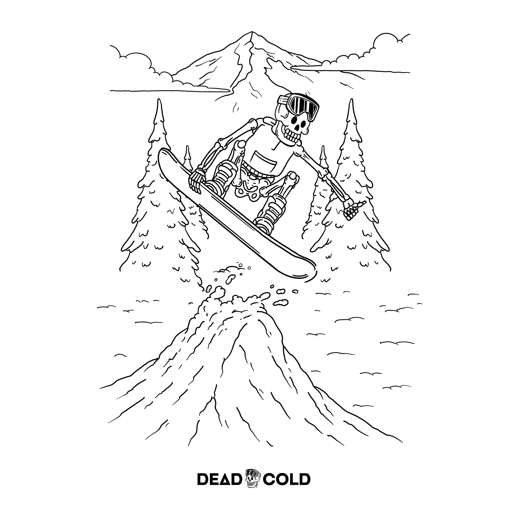 DeadCold Send It - Boarders Hoodie - White