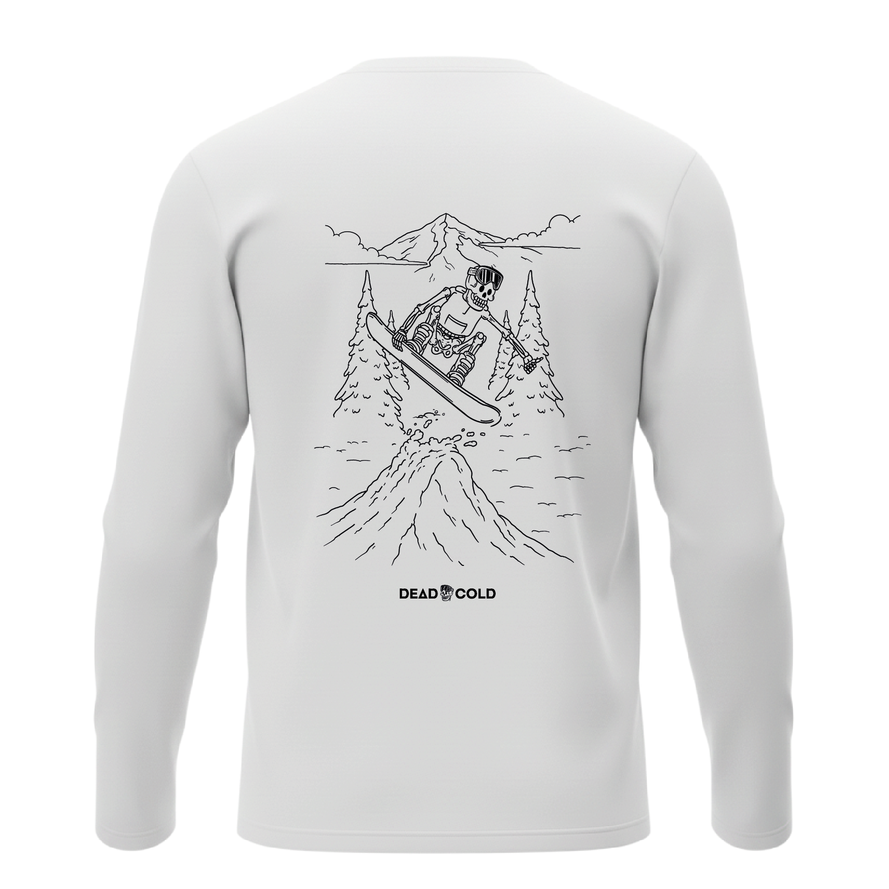 DeadCold Send It - Boarders Longsleeve Tee – White