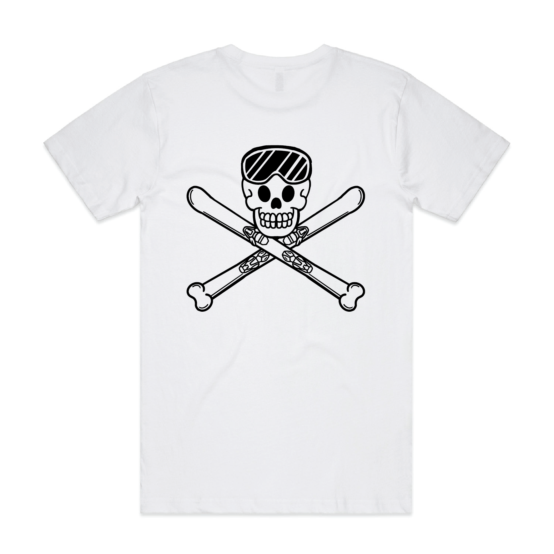 DeadCold Skull & Bones Tee – White
