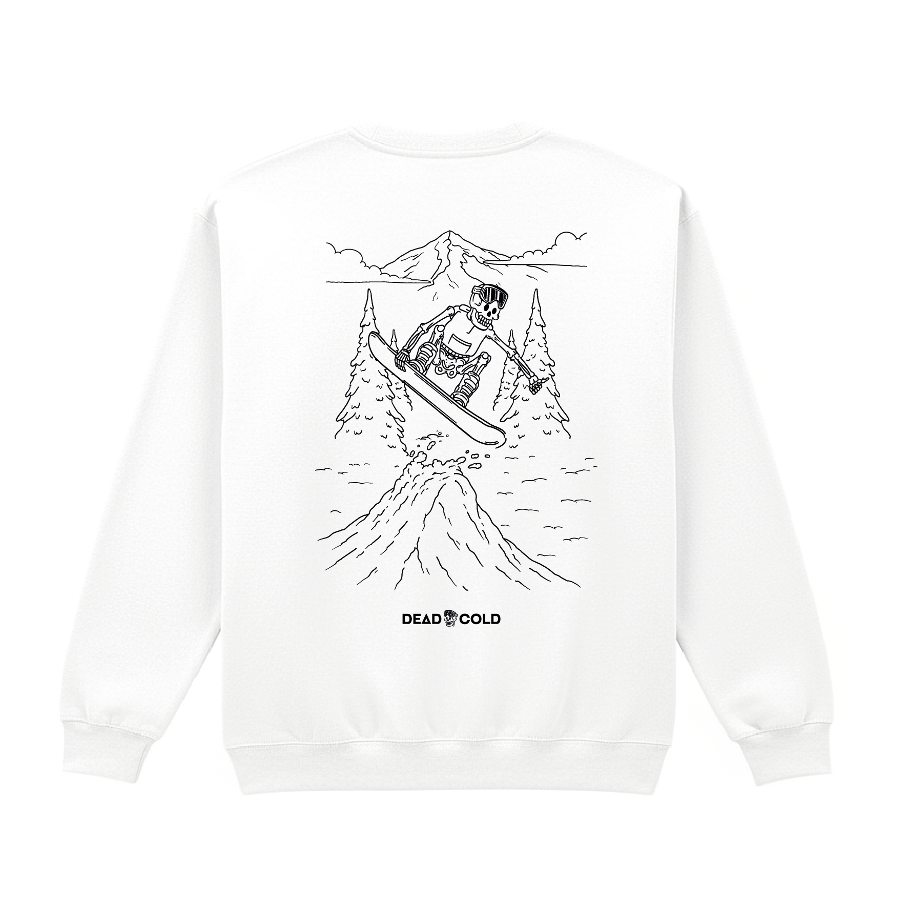 DeadCold Send It - Boarders Sweater – White