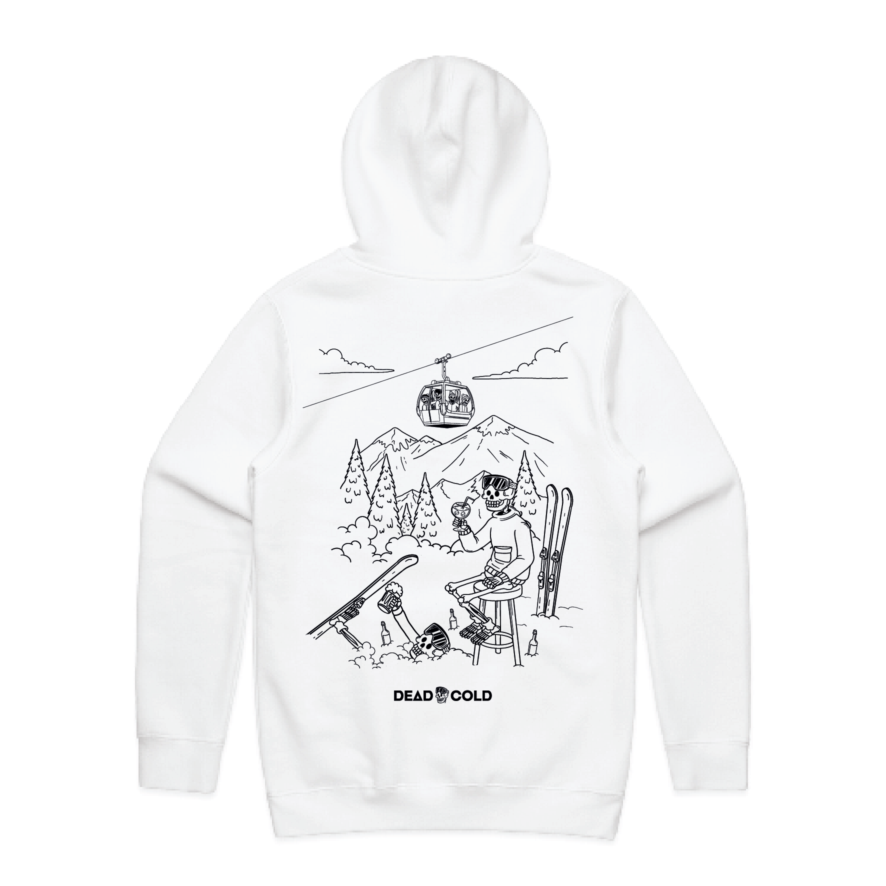 DeadCold Après energy Hoodie - White